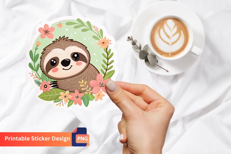 Cute Sloth Clipart Image 24