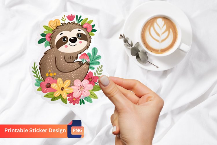 Cute Sloth Clipart Image 22