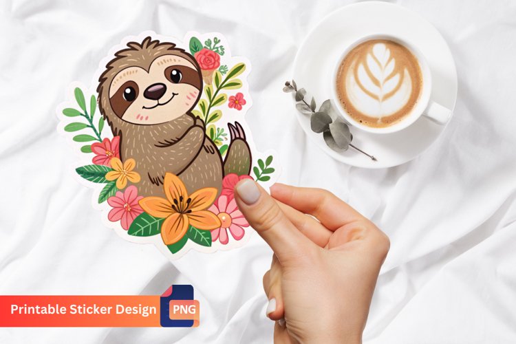 Cute Sloth Clipart Image 20