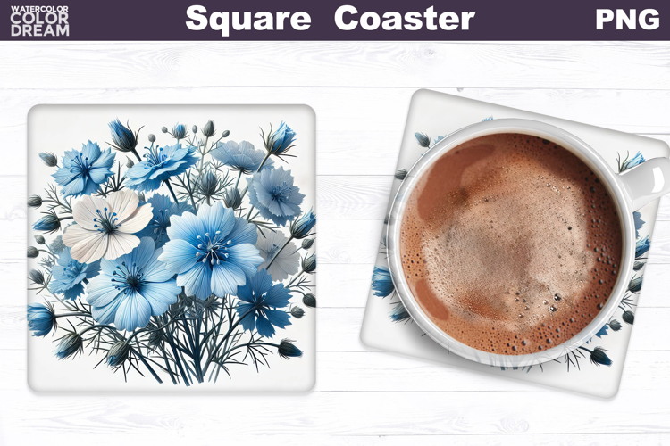 Wildflowers Square Coaster | Flowers Square Coaster