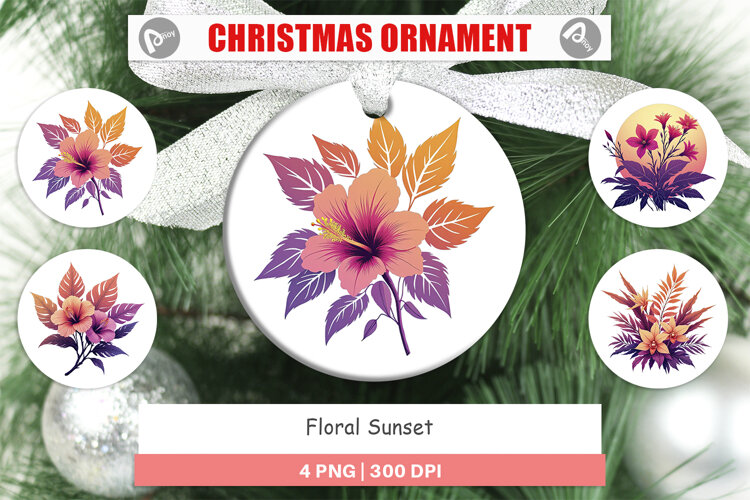 Ornament Sunset Florals example image 1