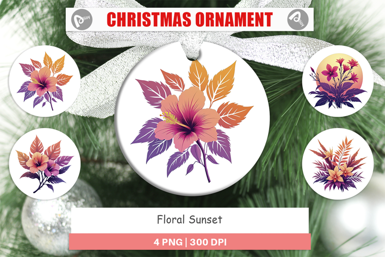 Ornament Sunset Florals