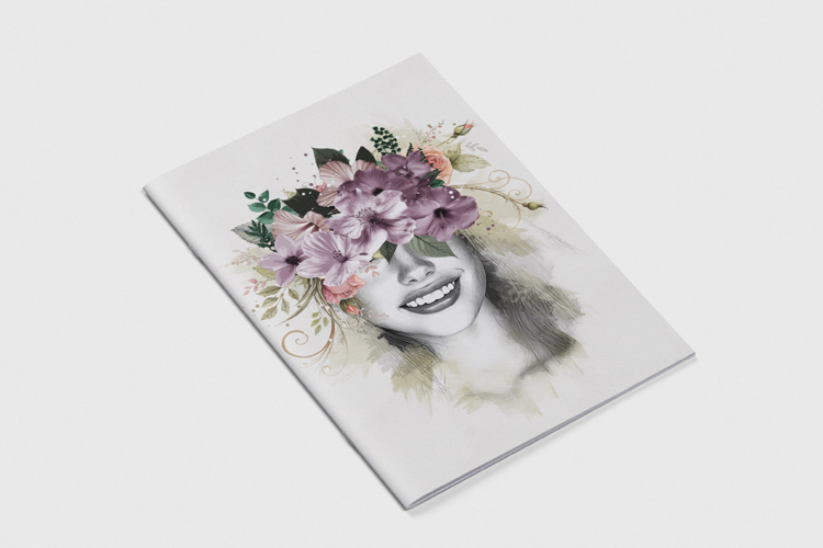 Floral Surrealism Watercolor Art Photo Effect