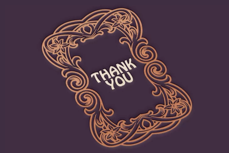 Floral vintage label Art nouveau svg