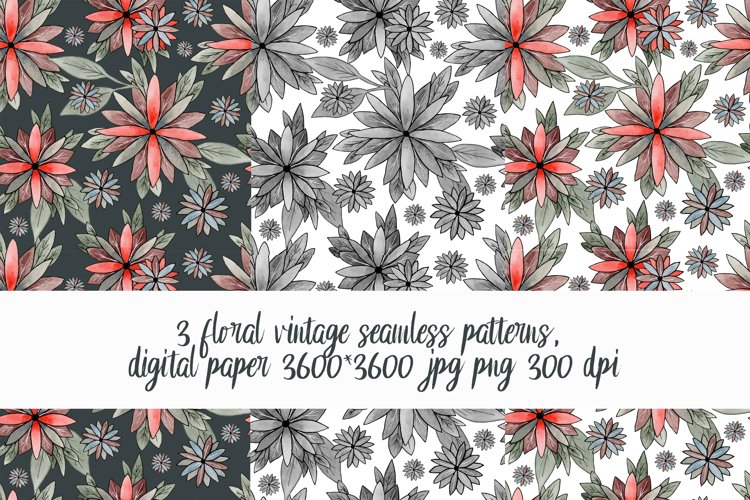 Floral Seamless Pattern Image 19