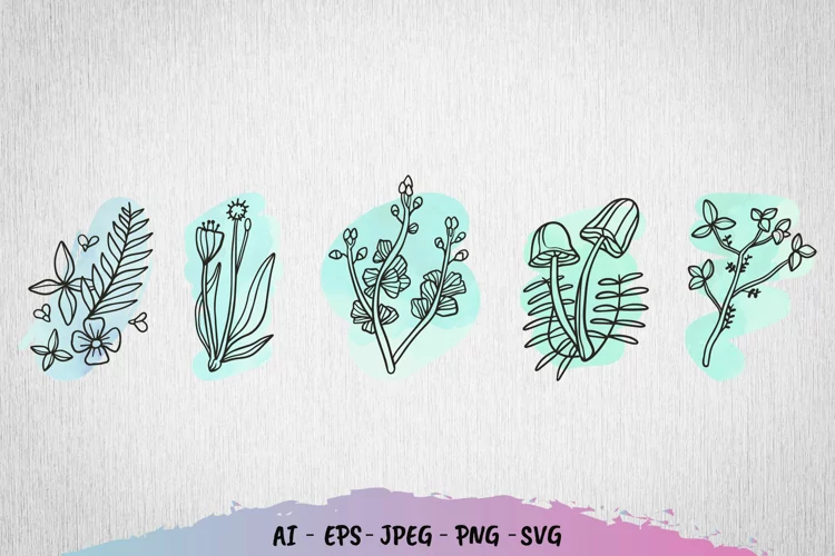 Floral Watercolor Set
