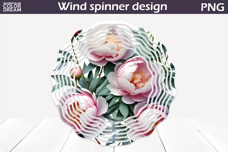 Flowers Wind Spinner | Peonies Wind Spinner