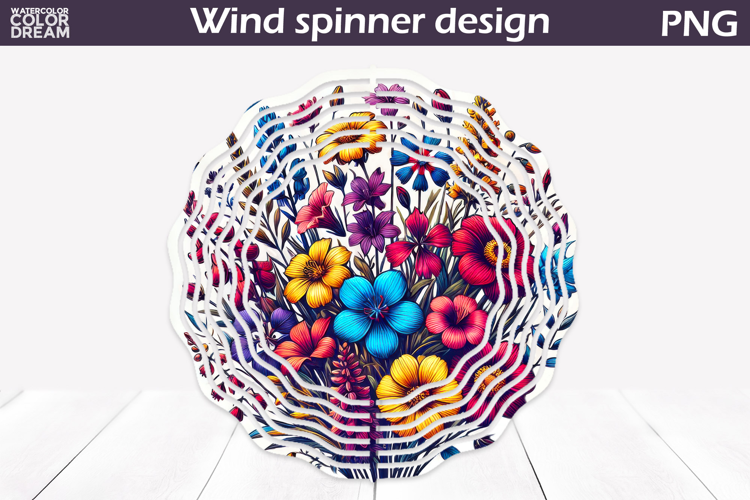 Wildflowers Wind Spinner | Floral Wind Spinner