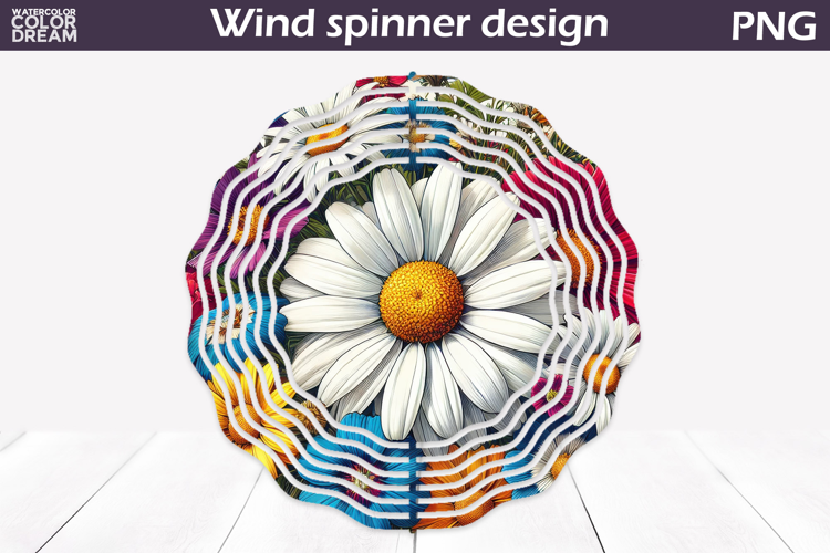 Wildflowers Wind Spinner | Daisy Wind Spinner