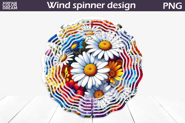 Wildflowers Wind Spinner | Daisy Wind Spinner