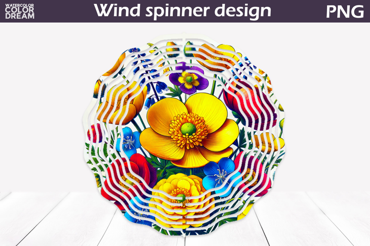 Wildflowers Wind Spinner | Floral Wind Spinner