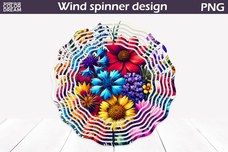 Wildflowers Wind Spinner | Floral Wind Spinner