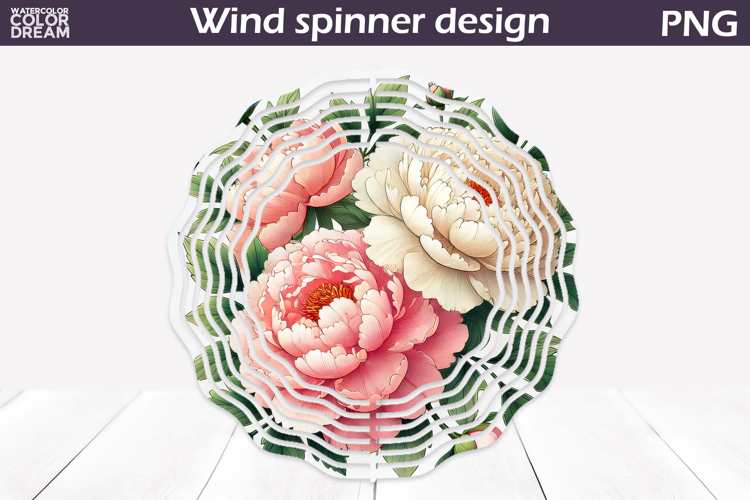 Wildflowers Wind Spinner | Peonies Wind Spinner
