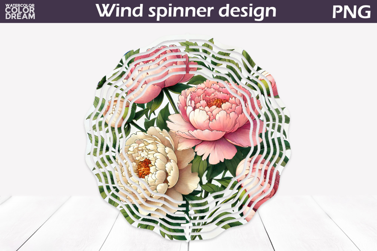 Wildflowers Wind Spinner | Peonies Wind Spinner