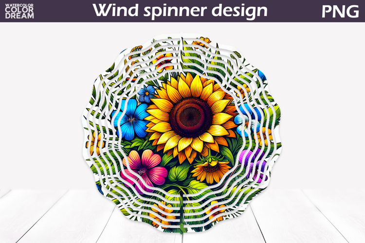 Wildflowers Wind Spinner | Sunflowers Wind Spinner