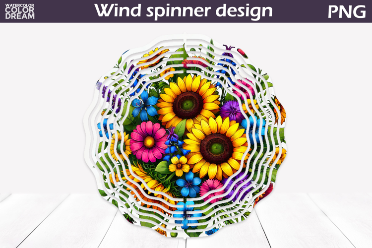 Wildflowers Wind Spinner | Sunflowers Wind Spinner