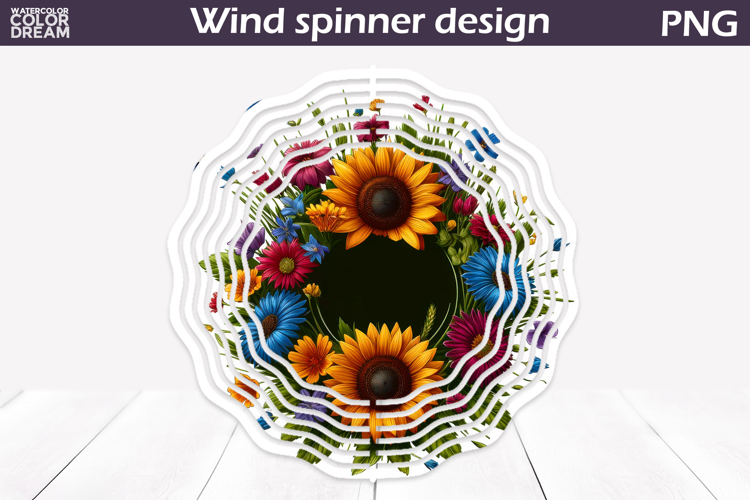 Wildflowers Wind Spinner | Sunflowers Wind Spinner