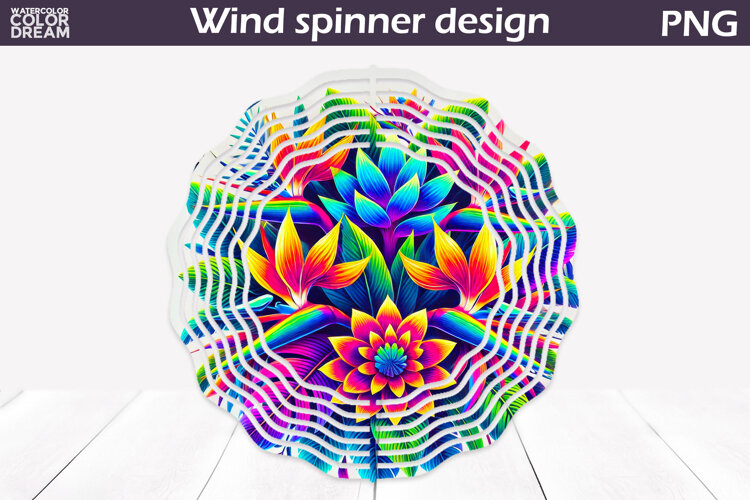 Wildflowers Wind Spinner | Tropical Floral Wind Spinner example image 1