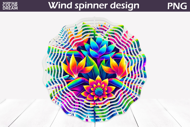 Wildflowers Wind Spinner | Tropical Floral Wind Spinner