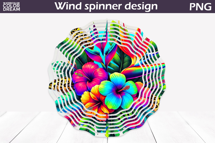 Wildflowers Wind Spinner | Tropical Floral Wind Spinner