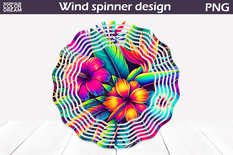 Wildflowers Wind Spinner | Tropical Floral Wind Spinner