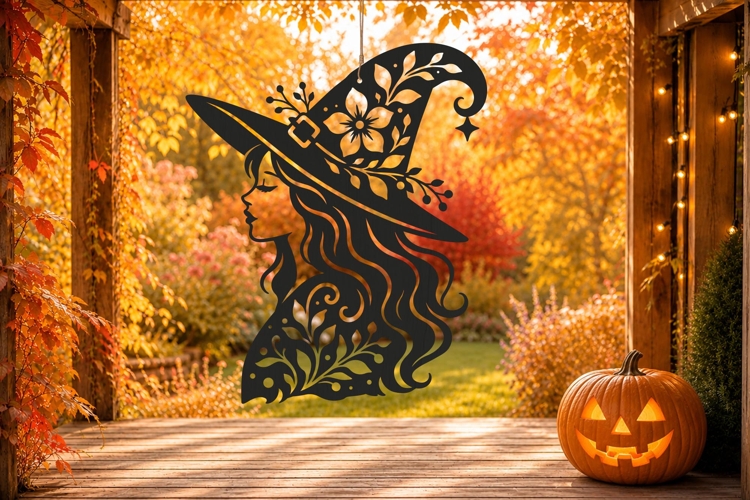 Halloween Window Silhouette Image 12