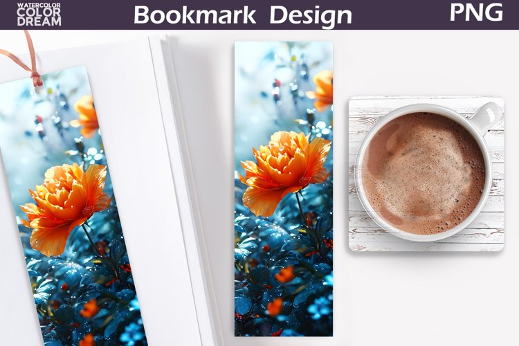 3D Flowers Bookmark | Floral Bookmark example image 1
