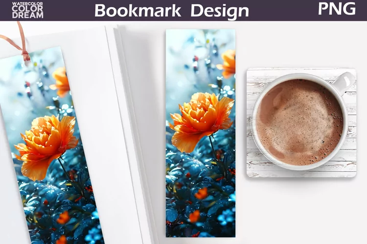 3D Flowers Bookmark | Floral Bookmark