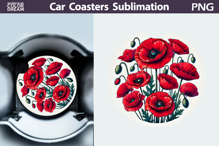 Wildflowers Car Coaster | Flowers Car Coaster