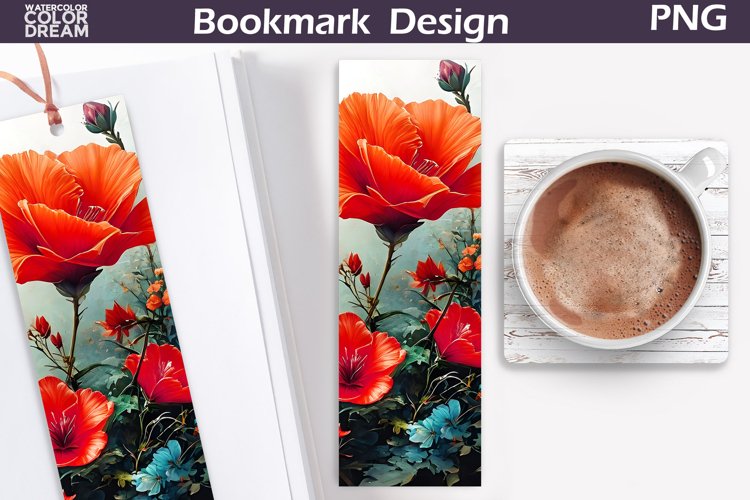 3D Flowers Bookmark | Floral Bookmark example image 1