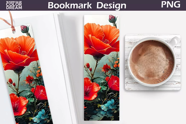 3D Flowers Bookmark | Floral Bookmark