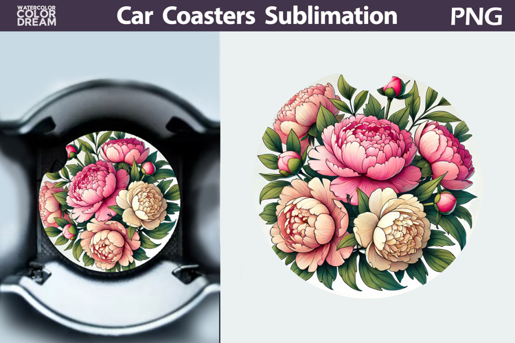 Wildflowers Car Coaster | Flowers Car Coaster