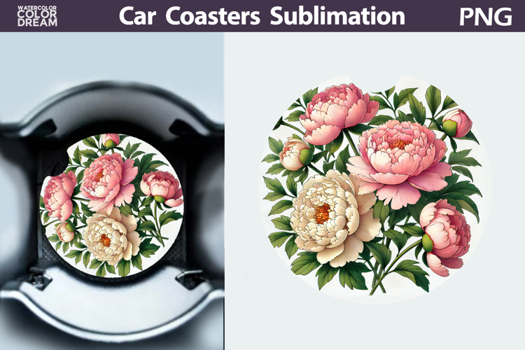 Wildflowers Car Coaster | Flowers Car Coaster