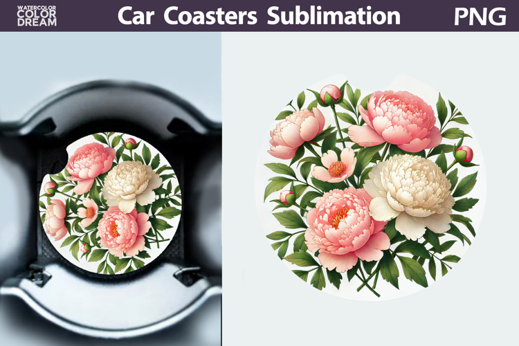 Wildflowers Car Coaster | Flowers Car Coaster