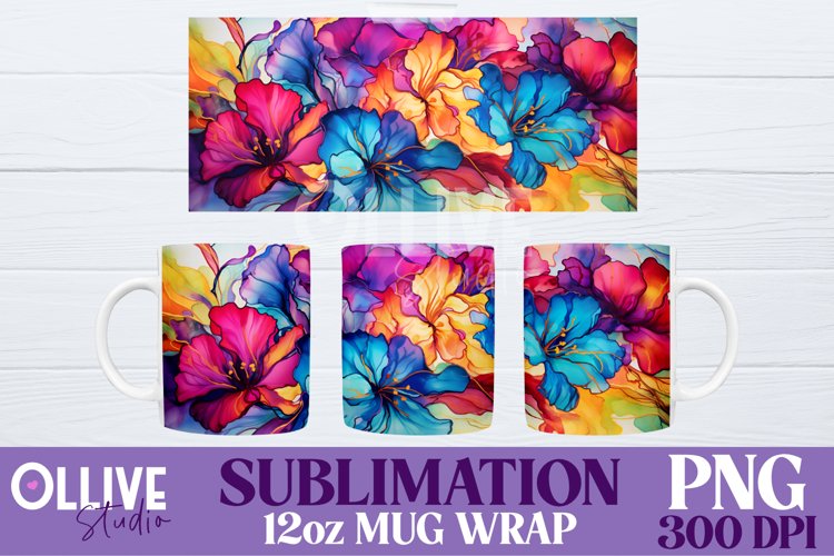 Alcohol Ink Tumbler Wrap Image 21