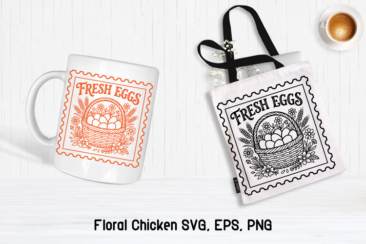 Floral Chicken Svg Image 7