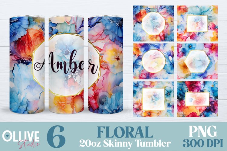 Alcohol Ink Tumbler Wrap Image 11