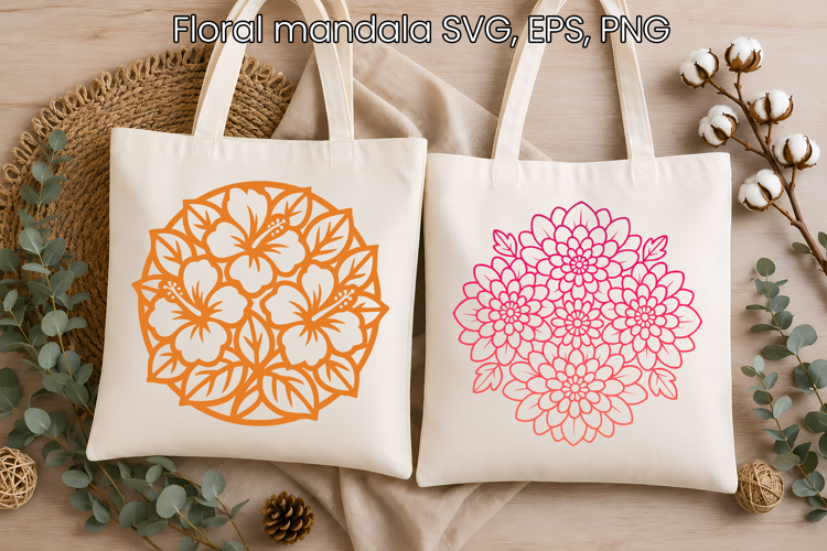 Decorative Flower Mandala SVG Design