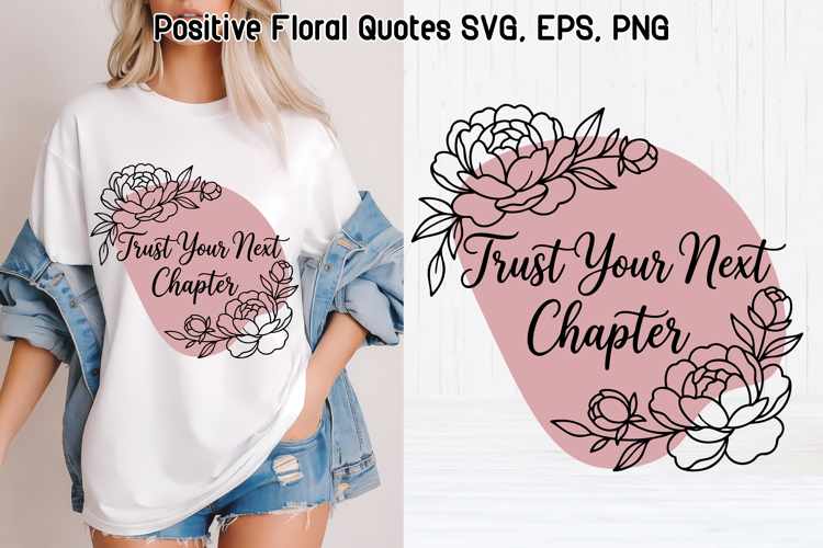 Floral self love SVG | Floral motivational design SVG