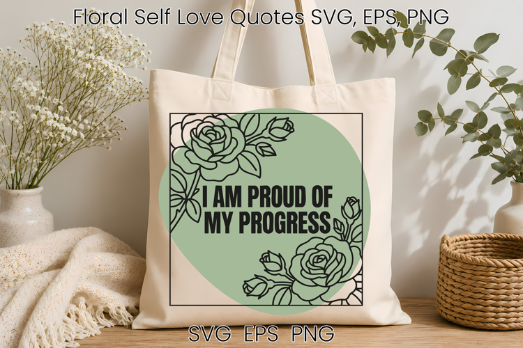 Flower self love SVG design, self care quote SVG