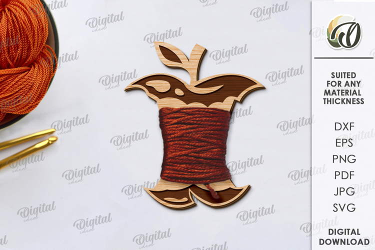 Wooden Floss Bobbins Laser Cut. Thread Holder SVG