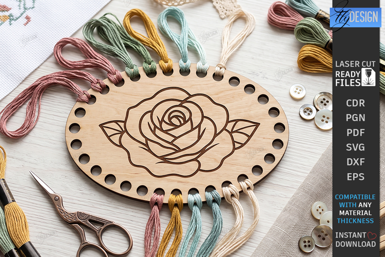 Embroidery Floss Organizer Laser Cut | Thread Holder | Craft