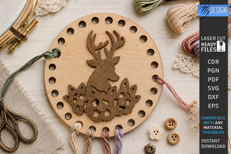 Embroidery Floss Organizer Laser Cut | Thread Holder | Craft