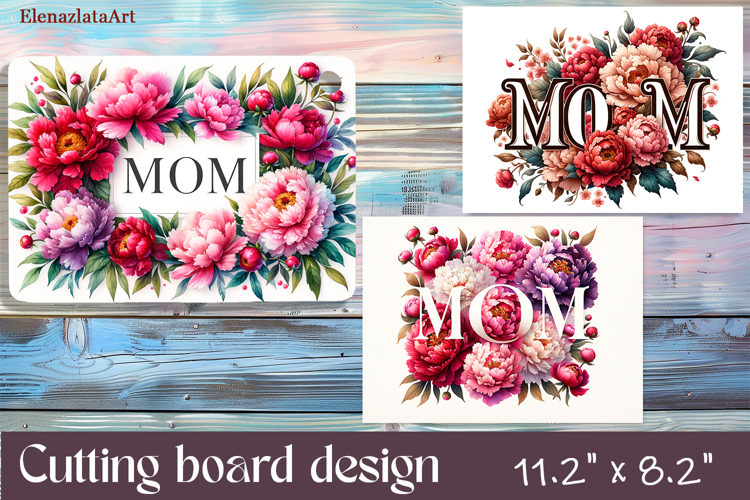 Watercolor summers flowers Cutting Board