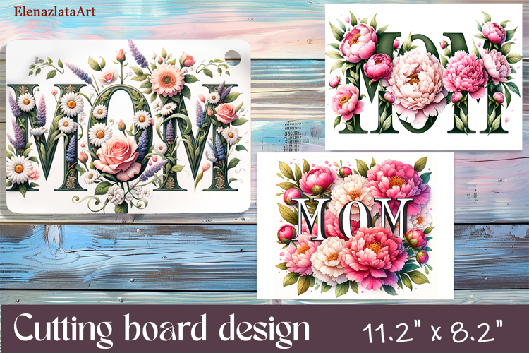 Watercolor summers flowers Cutting Board