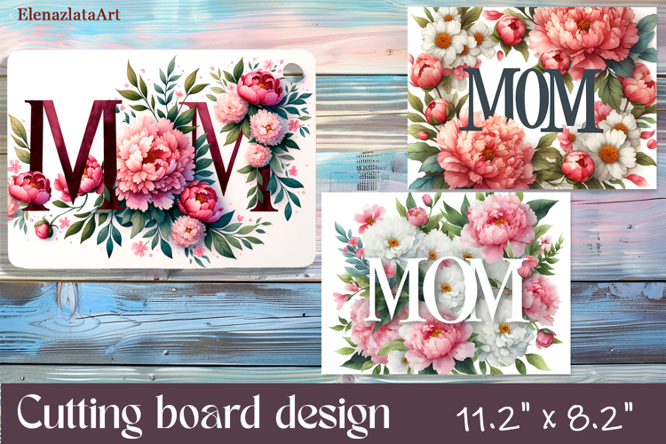 Watercolor summers flowers Cutting Board