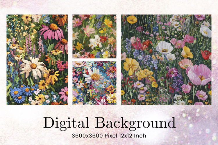Flower Pattern Background Wallpaper Digital Paper_13