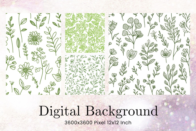 Flower Pattern Background Wallpaper Digital Paper_16