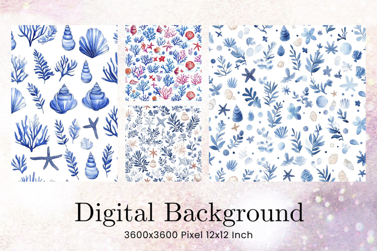 Flower Pattern Background Wallpaper Digital Paper_50