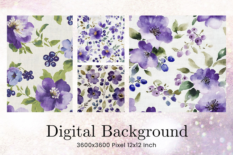 Flower Pattern Background Wallpaper Digital Paper_51